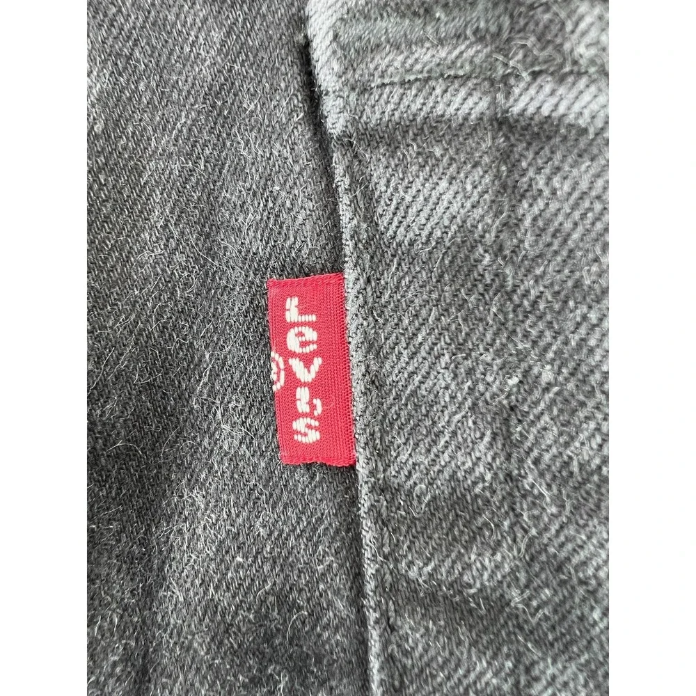 Levis 512 Jeans Mens 31x30 Black Slim Tapered Stretch Denim Charcoal Wash